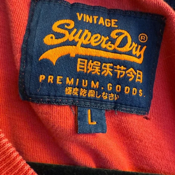 Superdry Red Short Sleeve Tee - Picture 3 of 3